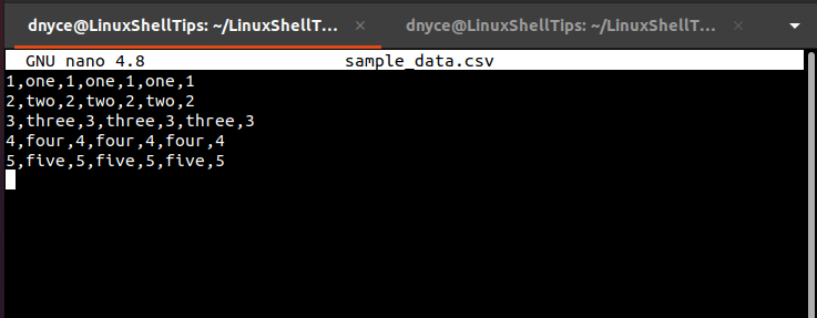 View CSV File in Linux