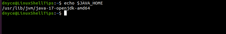 Check Java Home Path in Ubuntu