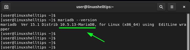 Check MariaDB Version