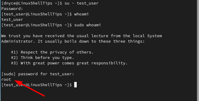 Check Sudo User Privileges