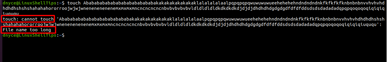File name too long Error