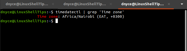 List Linux System Timezone
