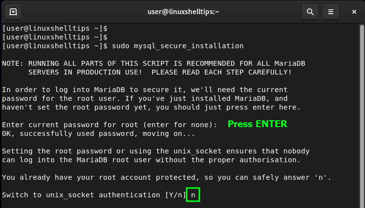 MariaDB Unix Socket Authentication