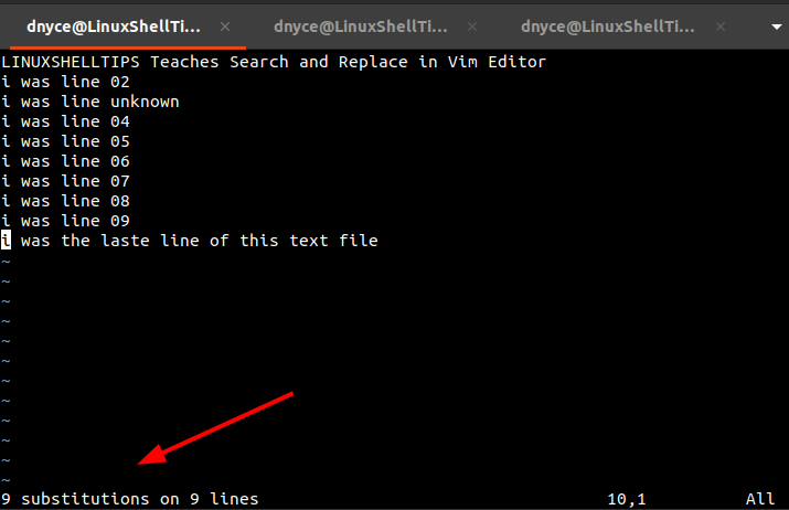 Search and Replace All Text in Vim
