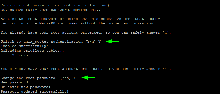 Set MySQL Root Password