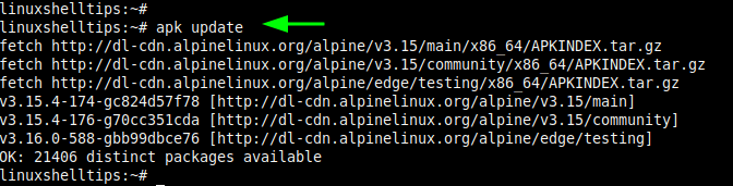 Update Alpine Linux