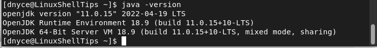Check Java Version in RHEL 9