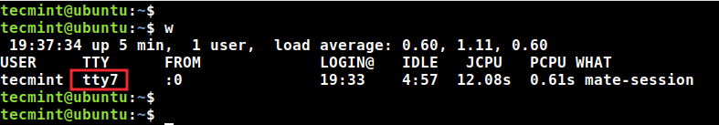 Check TTY in Linux