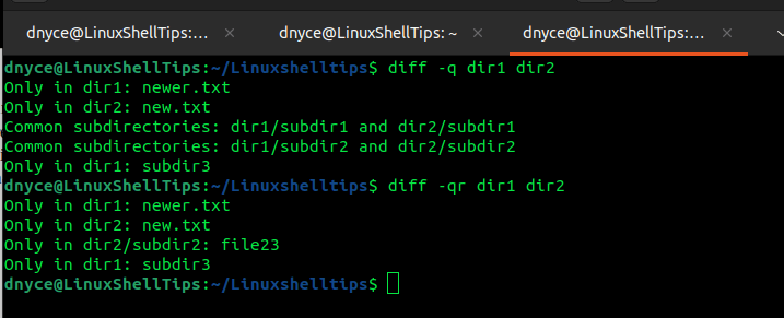 Comparing Files in Directories