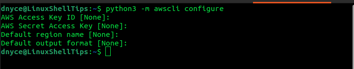 Configure AWS CLI in Linux