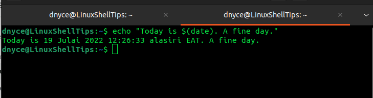 Print Date in Linux