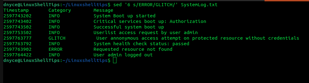 Restric to Specific Line Number