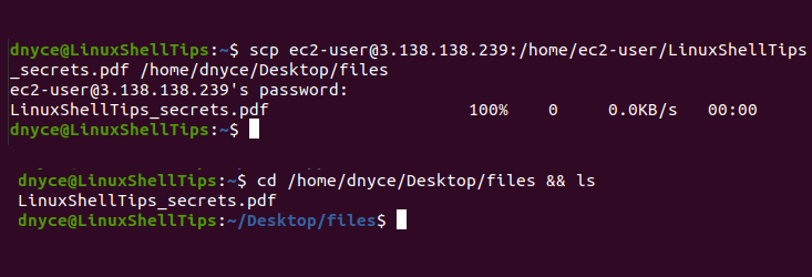 SCP File Transfer in Linux