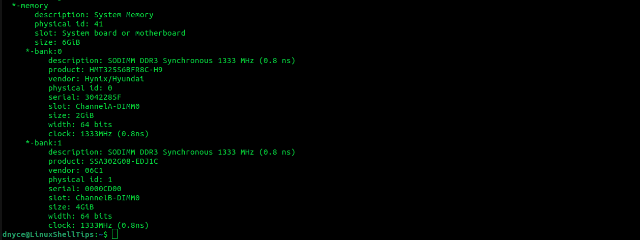 View Linux Hardware Components