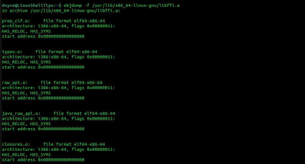 Check Static Library File Format