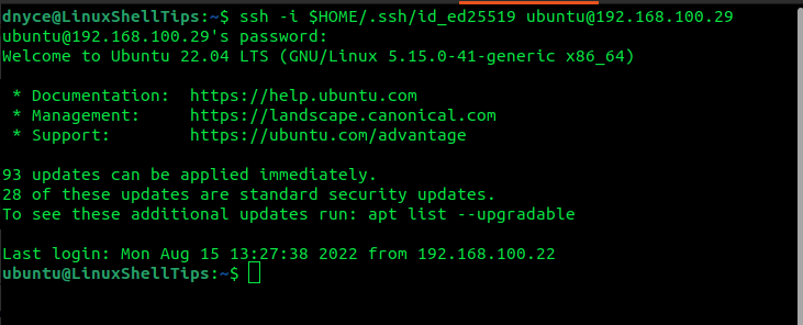 Connect Remote Linux Using ed25519 Key