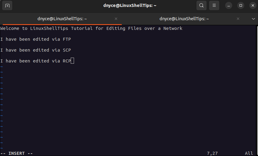 Edit Files Using Rcp in Linux