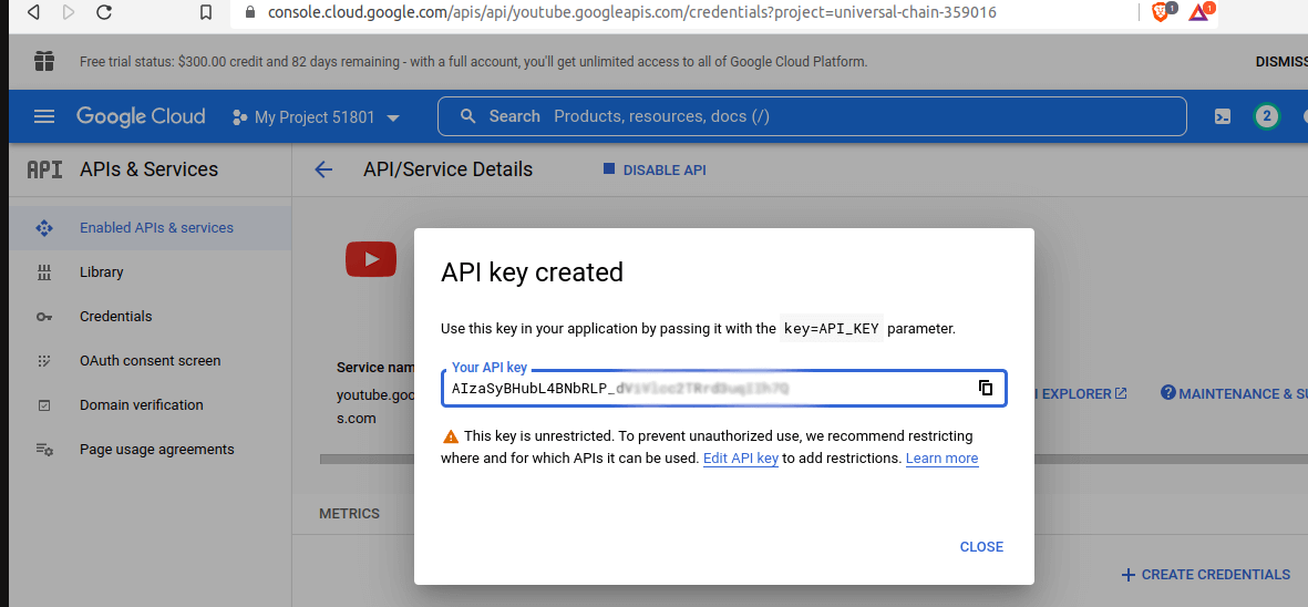 Google API Key