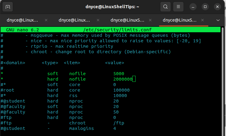 Increase Per User File Descriptors Limit