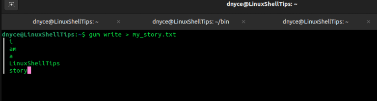 Gum – A Tool for Glamorous Shell Scripts in Linux