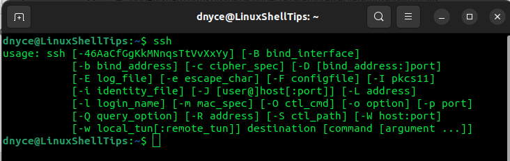 SSH Usage and Options