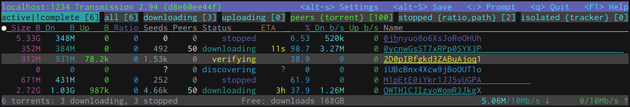 Stig - BitTorrent Client Transmission