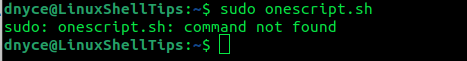 Sudo Command Not Found Error