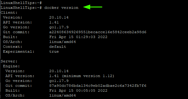 Check Docker Version in Alpine Linux