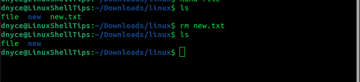Delete File in Linux
