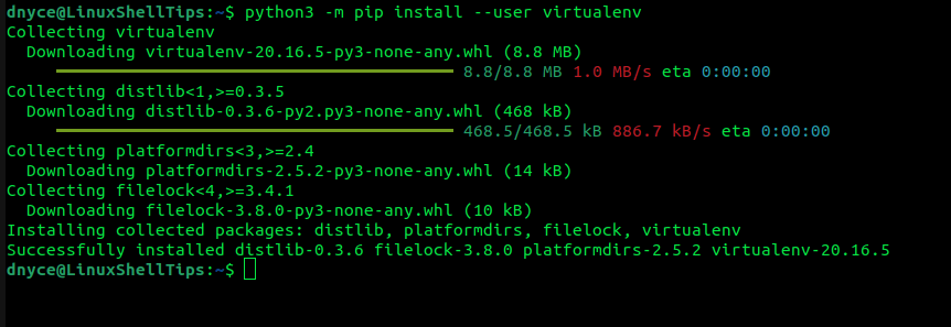 Install Python Virtual Environment