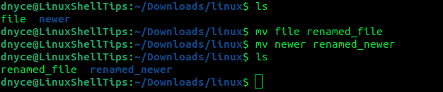 Rename File in Linux