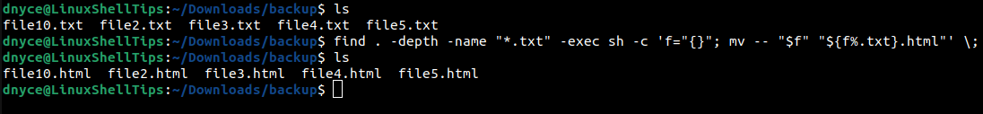 Rename Multiple Files in Linux