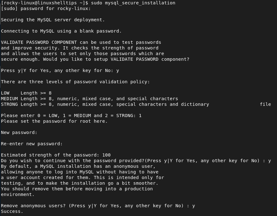 Secure MySQL in Rocky Linux