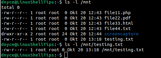 Verify NFS Share Files