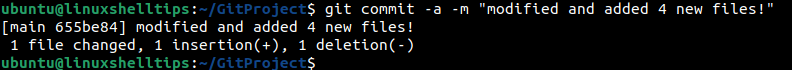 Commit Modified Files