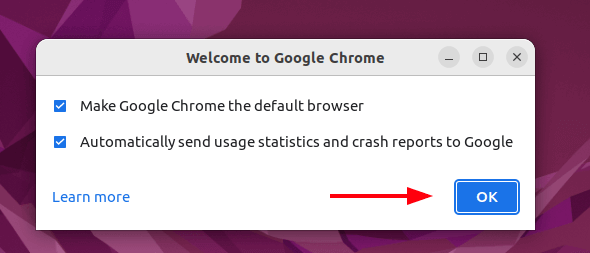 Google Chrome Welcome