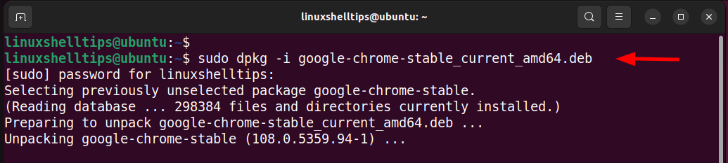 Install Google Chrome in Ubuntu