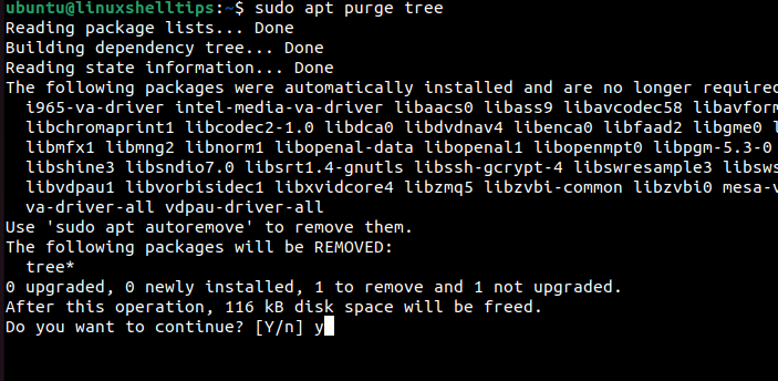 Remove Package With Configuration
