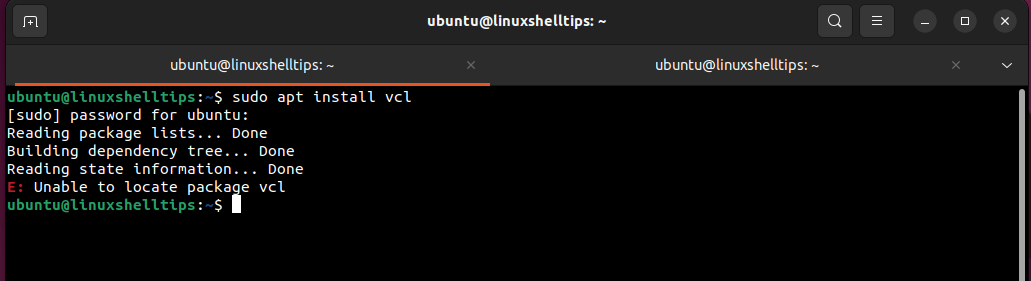 E: Unable to locate package error on Ubuntu