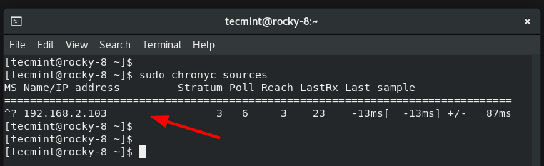 Verify Time Synchronization