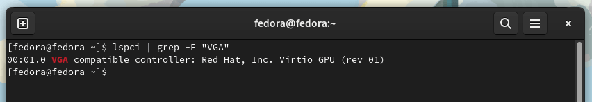 Check GPU Driver in Fedora
