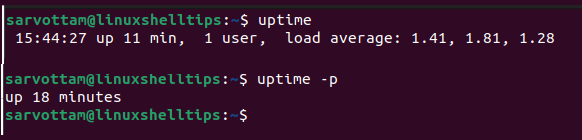 Check Linux Uptime