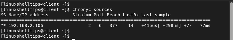 Check Time Synchronization with Chrony