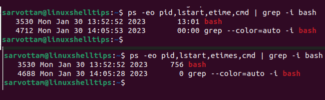 Find Particular Process Uptime in Linux