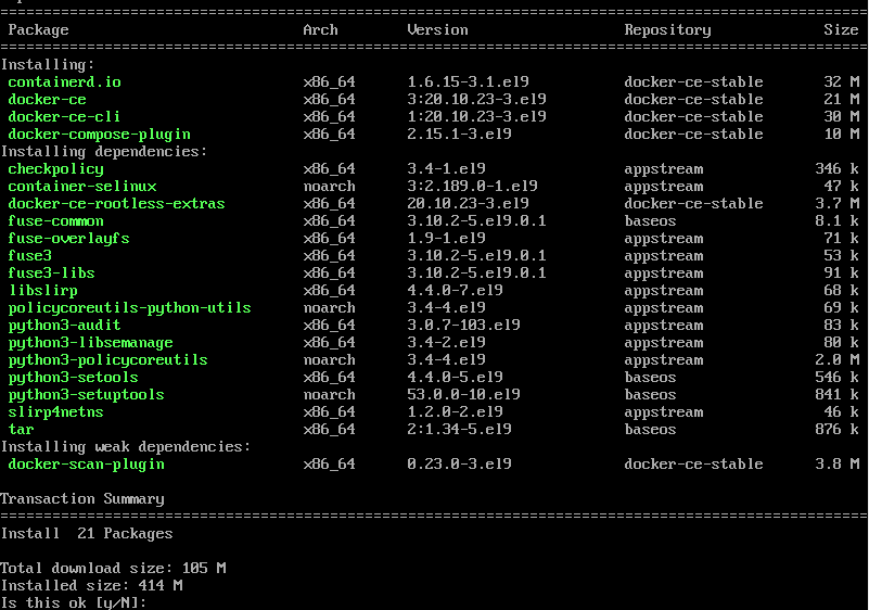 Install Docker in Rocky Linux