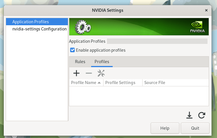 NVIDIA Drivers Settings