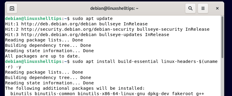 Update Debian Packages