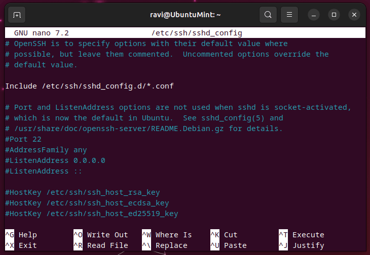 Configure SSH in Ubuntu