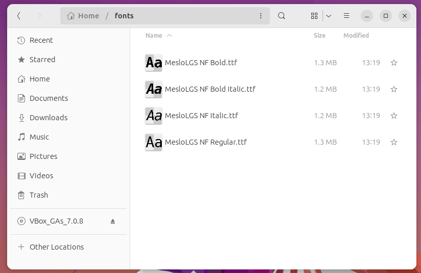 Fonts for Ubuntu