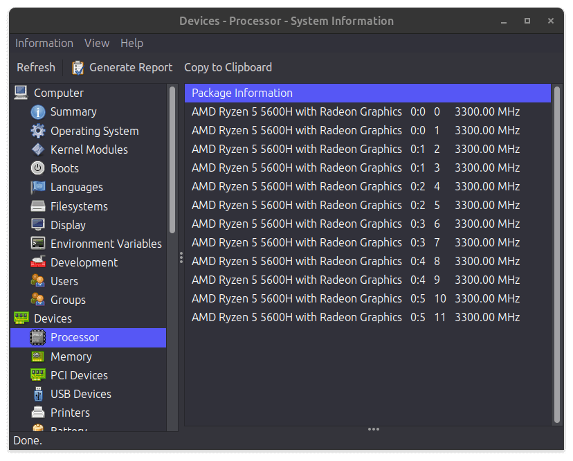 HardInfo - Check Hardware Information in Ubuntu